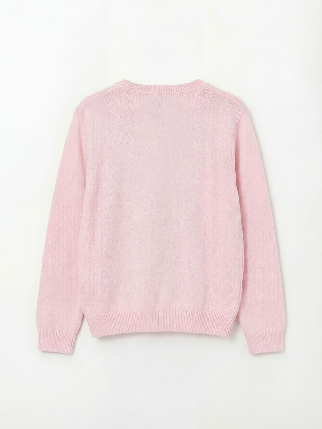 Bisiklet Yaka Fiyonk Nak??l? K?z ?ocuk Triko H?rka