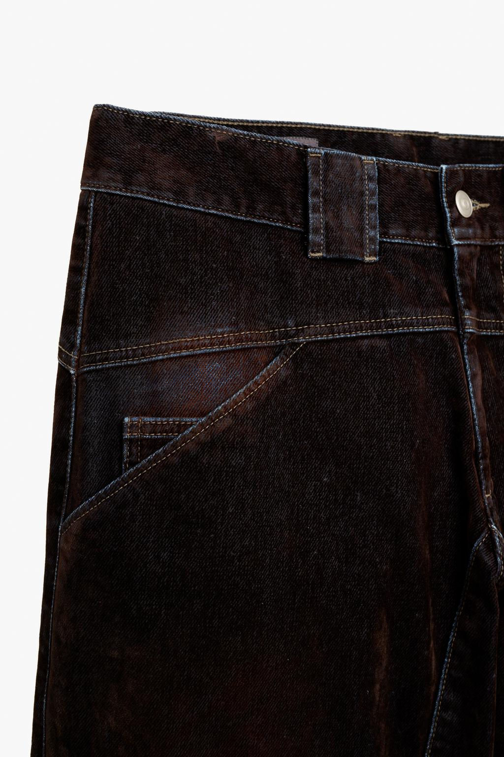 CONTRAST VELVET-FINISH JEANS X STEFANO PILATI - Zara фото 4
