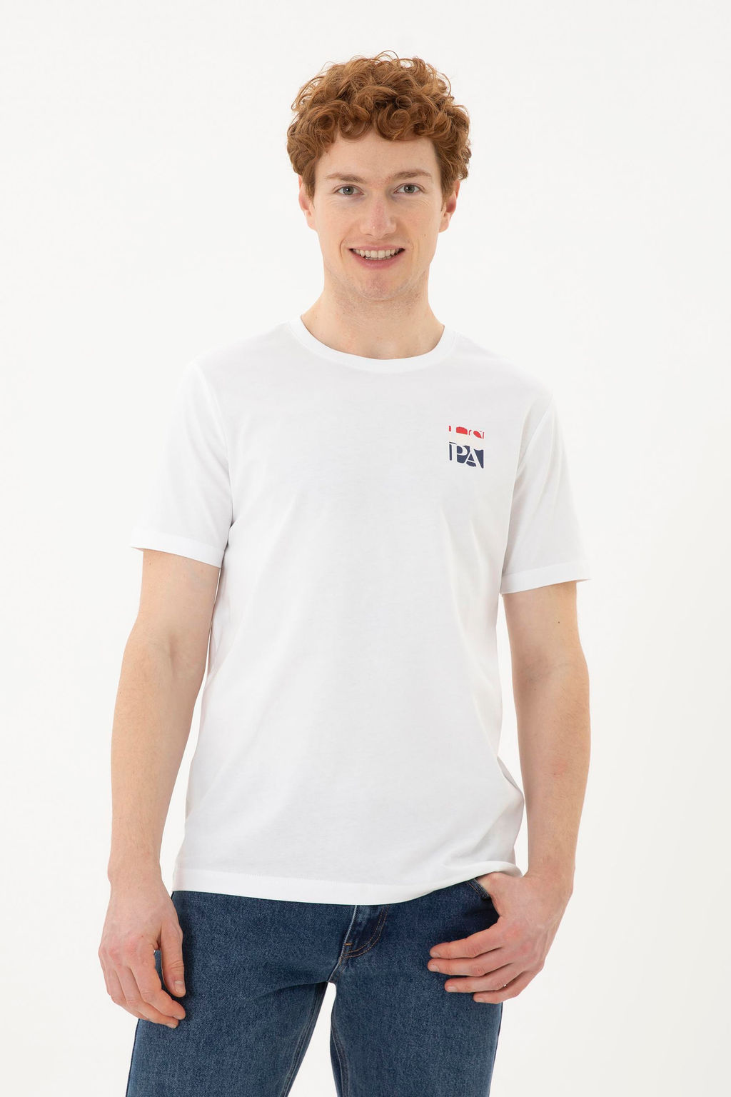 Футболка U.S. Polo Assn белая из хлопка  фото 8