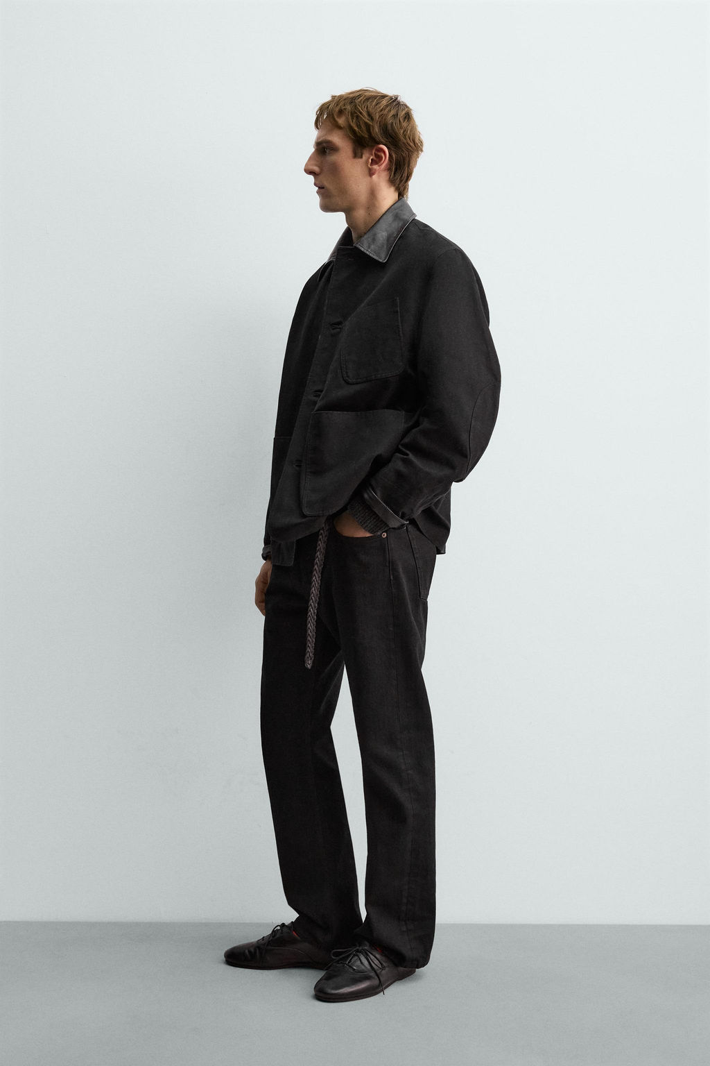 JEANS STRAIGHT FIT BOOTCUT AARON LEVINE X ZARA / Carb?n фото 4