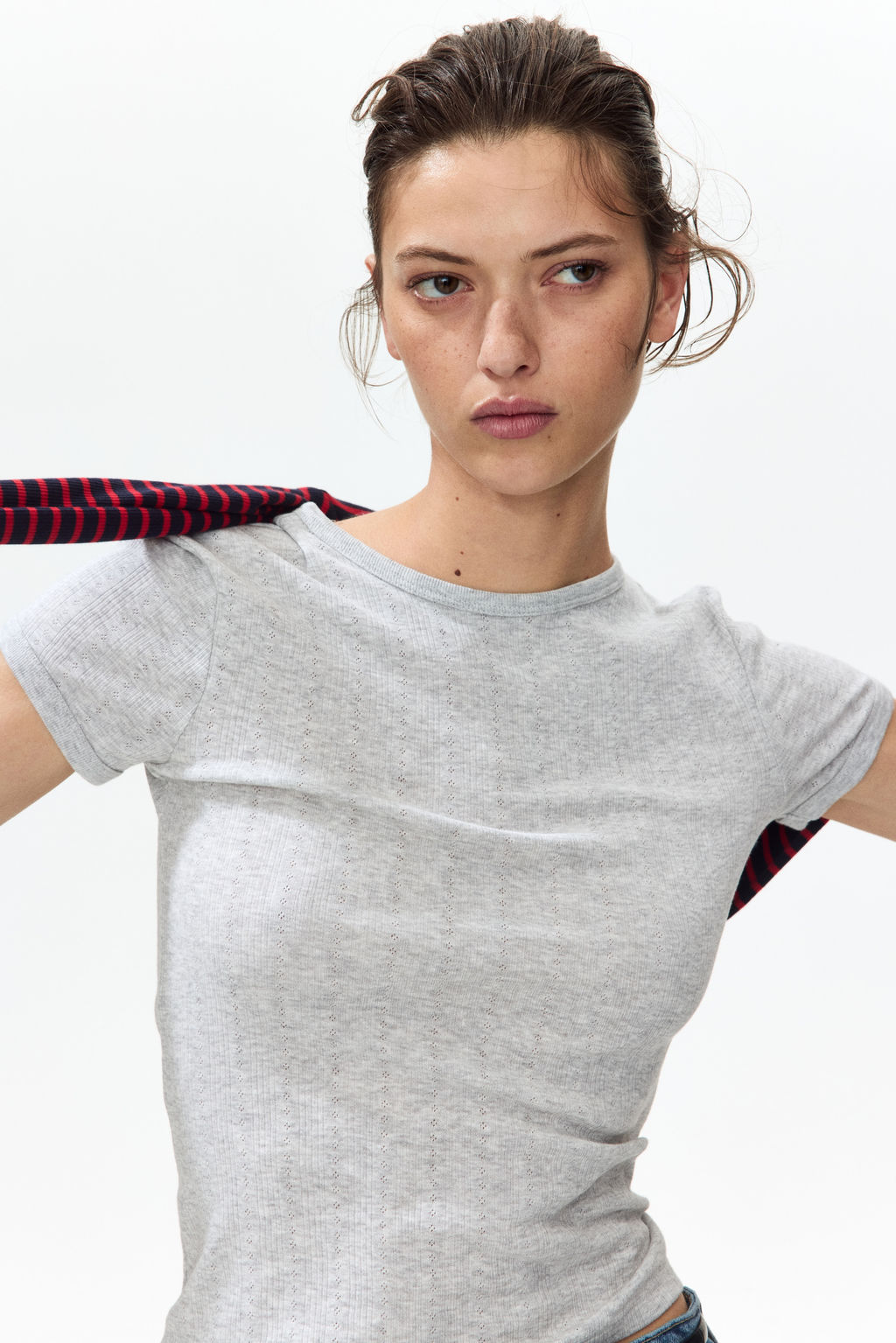 Camiseta en punto pointelle - H&m фото 6