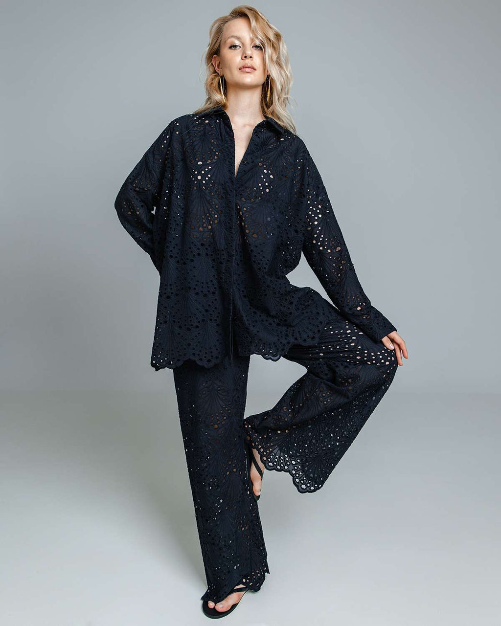 Брюки палаццо шитьё  100% хлопок - Sahar art lab фото 9