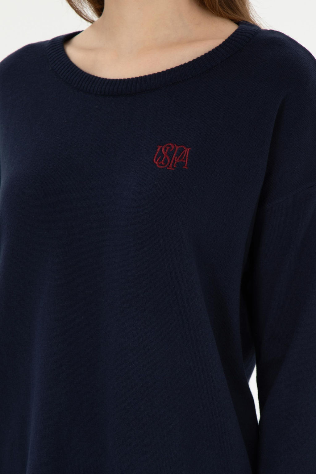 Женский темно-синий свитер Неожиданная скидка в корзине - U.s. polo assn фото 7