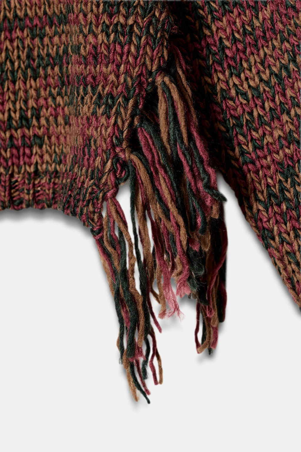 KNIT JUMPER WITH SIDE FRINGES - Zara фото 7
