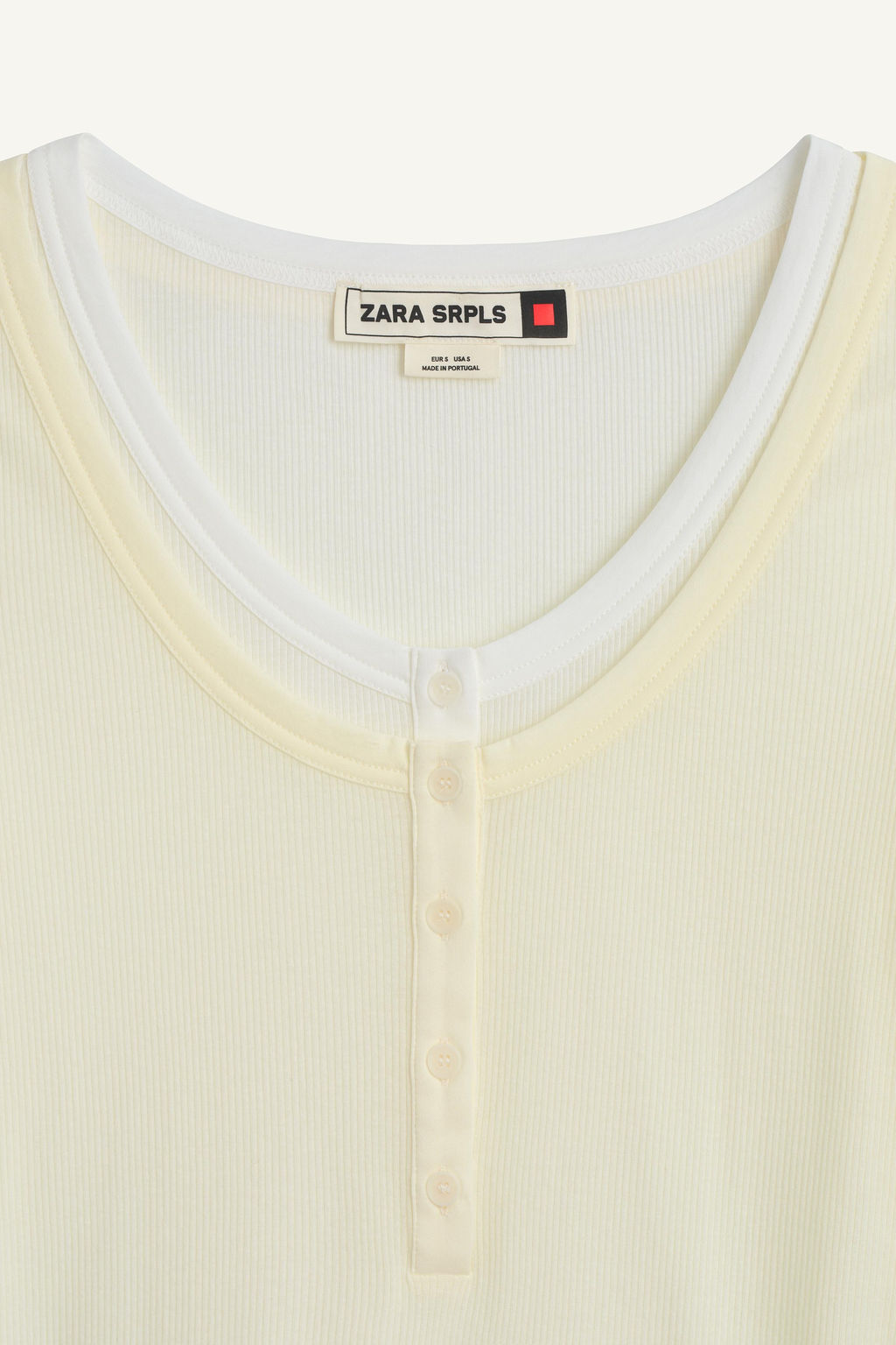 CTTN DBL TSHRT 16 / Crudo - Zara фото 3