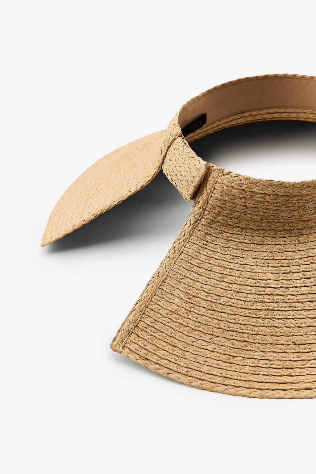 WIDE-BRIMMED WOVEN VISOR