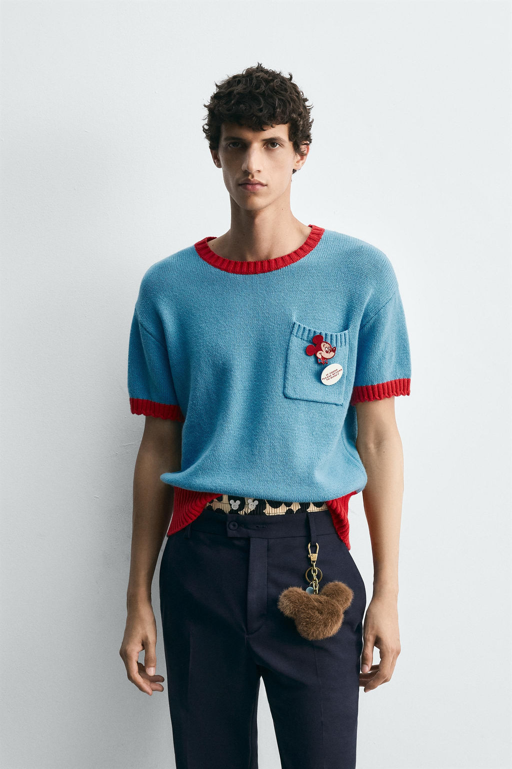 CONTRAST KNIT T-SHIRT HARRY LAMBERT FOR ZARA X DISNEY