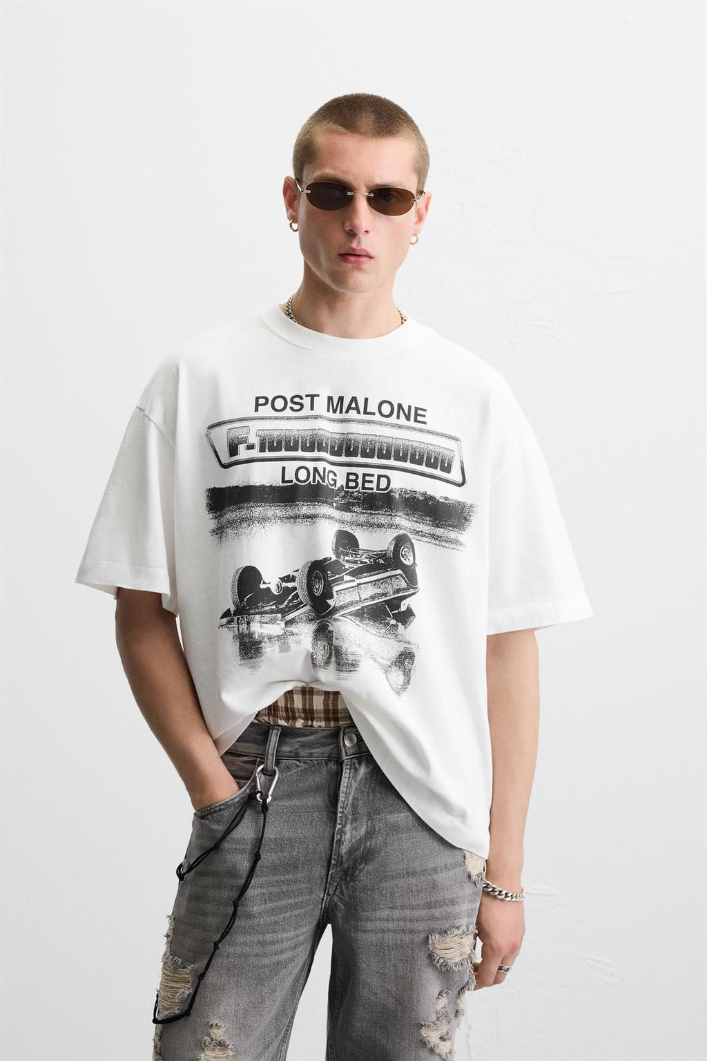 POST MALONE GRAPHIC T-SHIRT - Zara фото 10