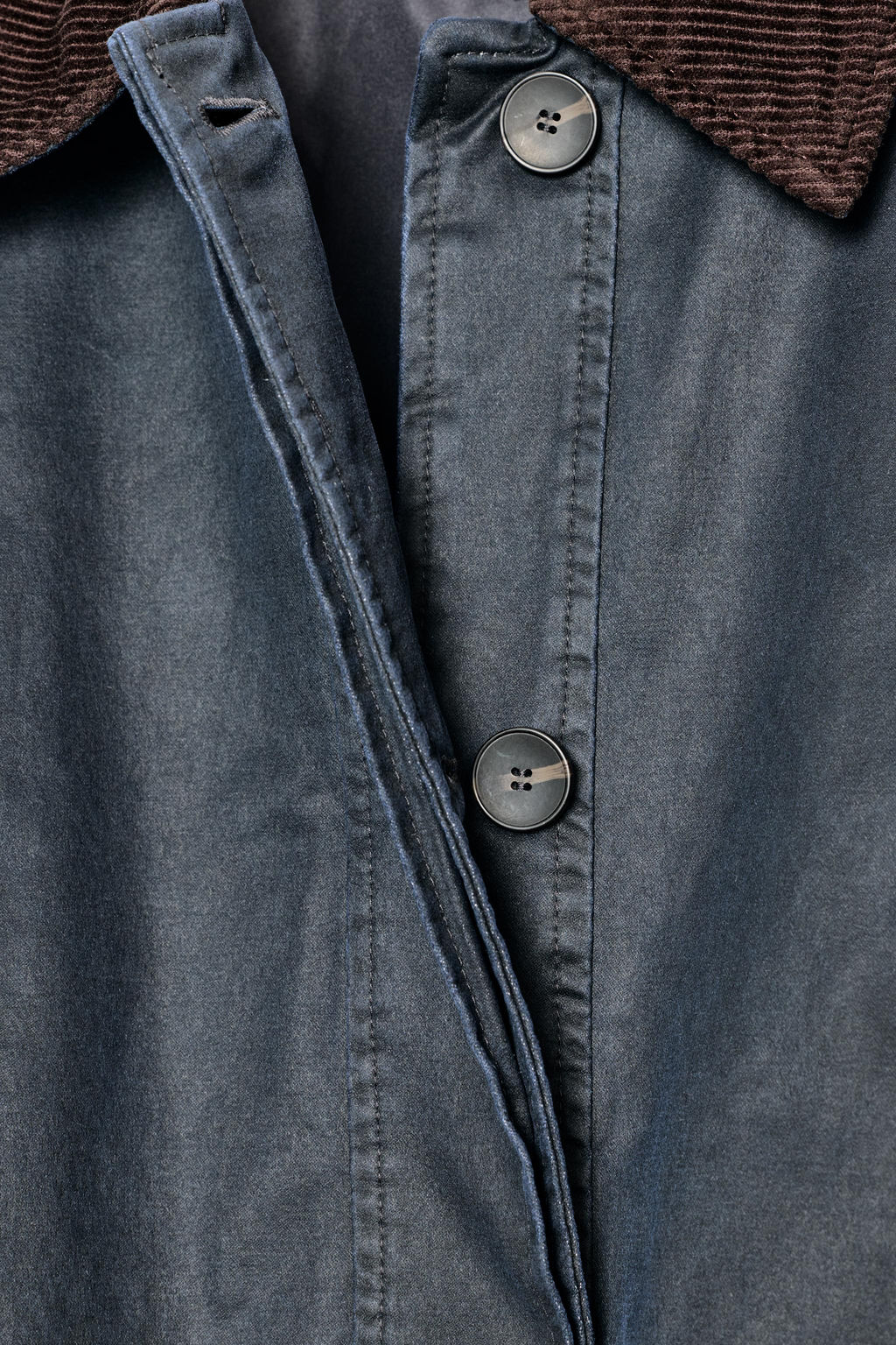 WAXED PARKA WITH CORDUROY COLLAR - Zara фото 10