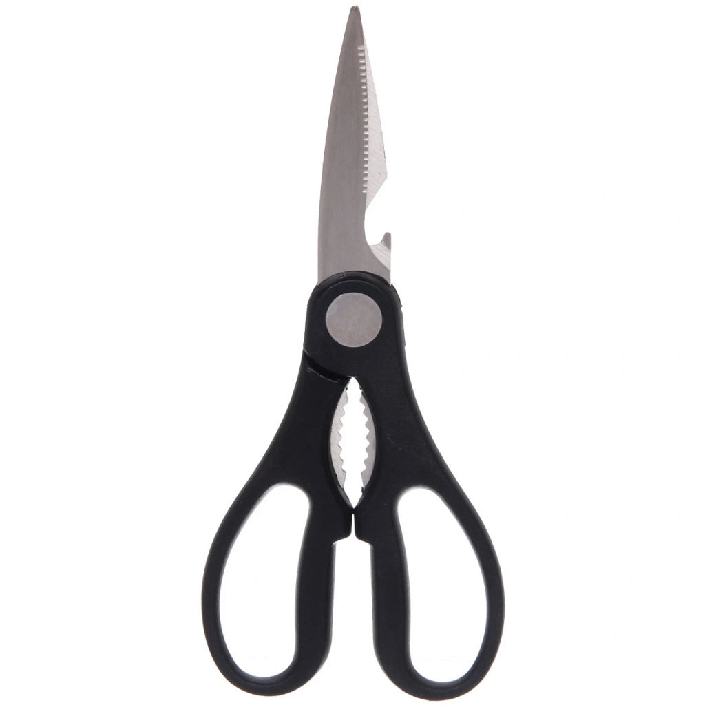 Цена за 2 шт. Ножницы кухонные 20см с орехоколом и открывашкой 9186