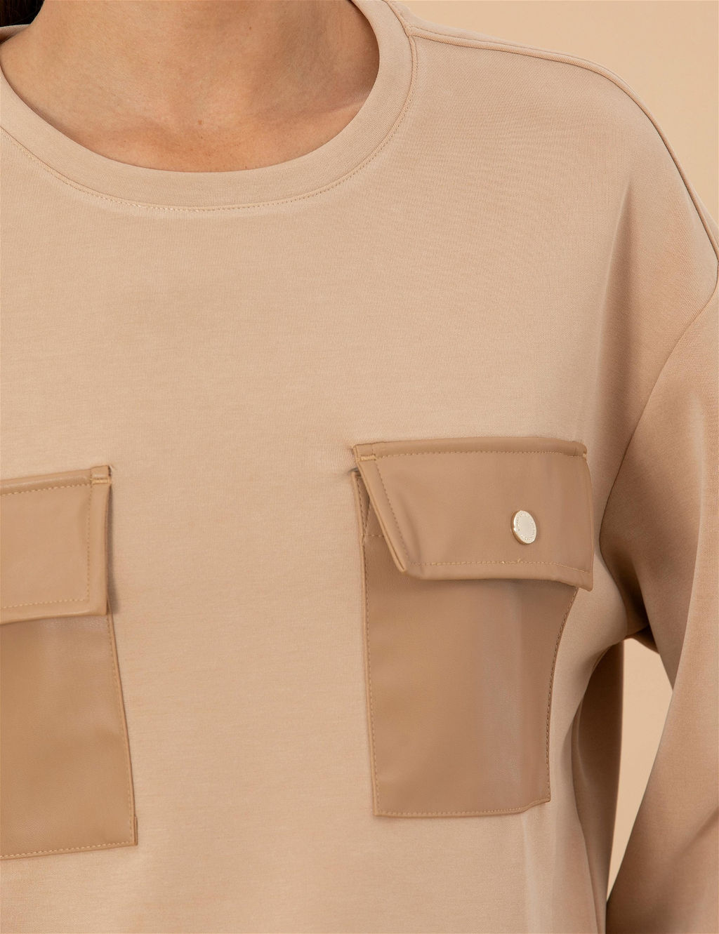 Bej Sweatshirt - Pierre cardin фото 7