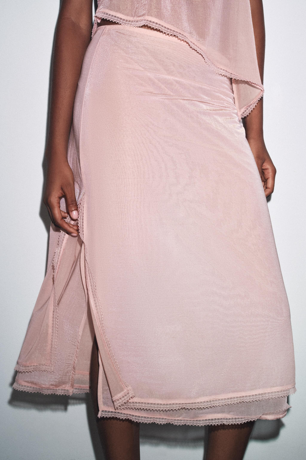 ORGANZA MIDI SKIRT - Zara фото 4