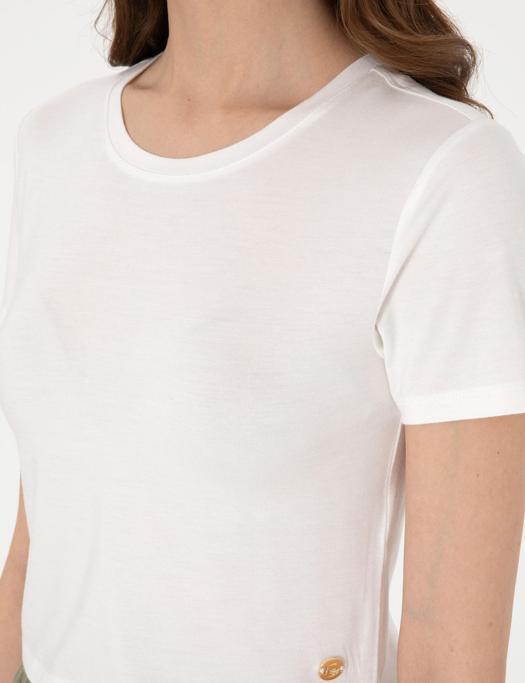 Beyaz Regular Fit Ti__rt