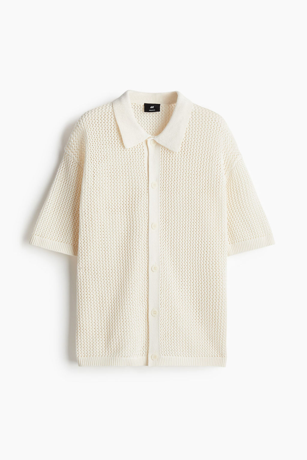 Camisa en punto pointelle Regular Fit - H&m фото 6