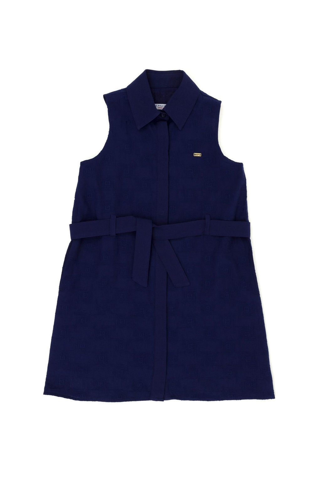 U. S. Polo Assn Темно-синее тканое платье без рукавов для девочки - U.s. polo assn фото 4