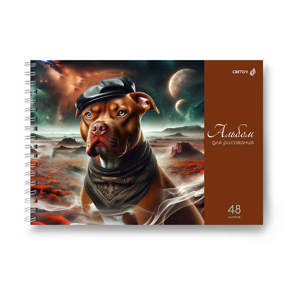 Светоч А234 Альбом для рисования, 100 г/м2 A4 29.5 х 21 см 5 шт. на гребне 48 л. 01621 МИКС Для тебя