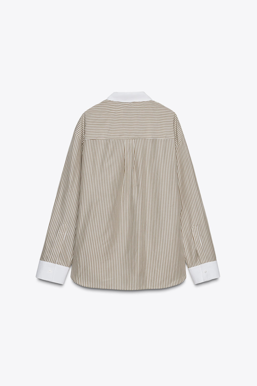 ZW COLLECTION CONTRAST STRIPED SHIRT - Zara фото 8