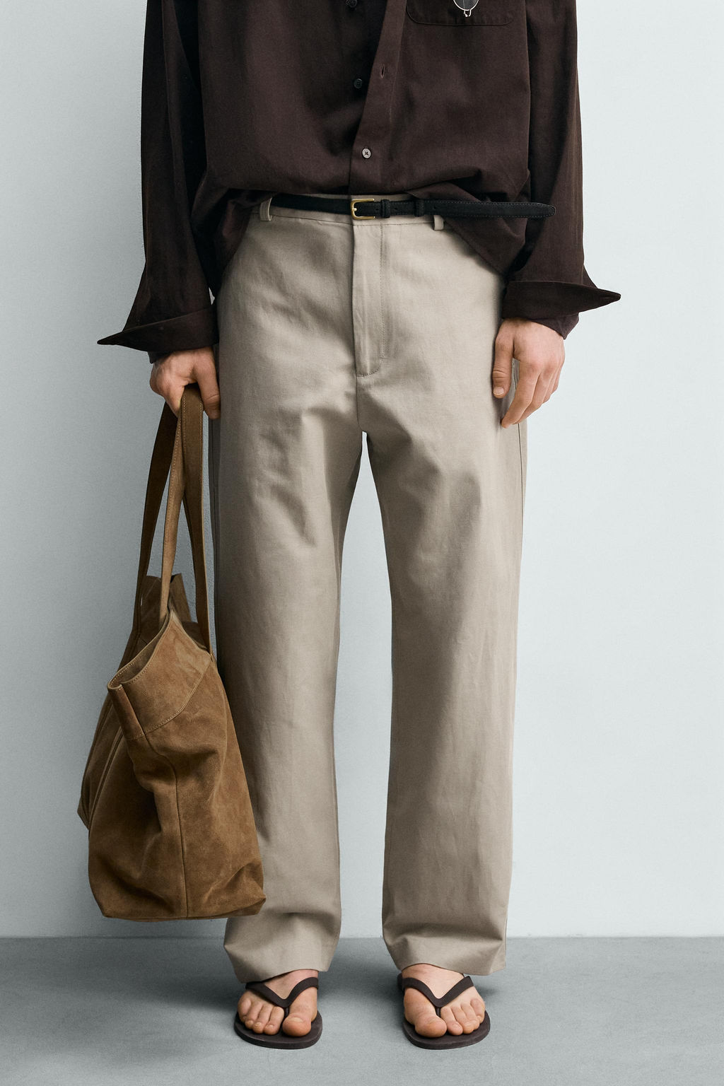 PANTAL?N RELAXED FIT ALGOD?N - LINO / Vis?n - Zara фото 2