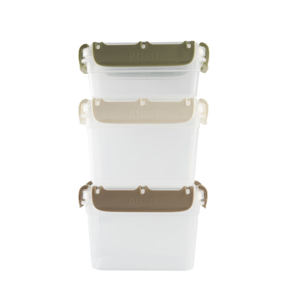 51570 WERNER Набор из 3 контейнеров Ramo с защелками 2x0,7 л, 0,4 л.  фото 2