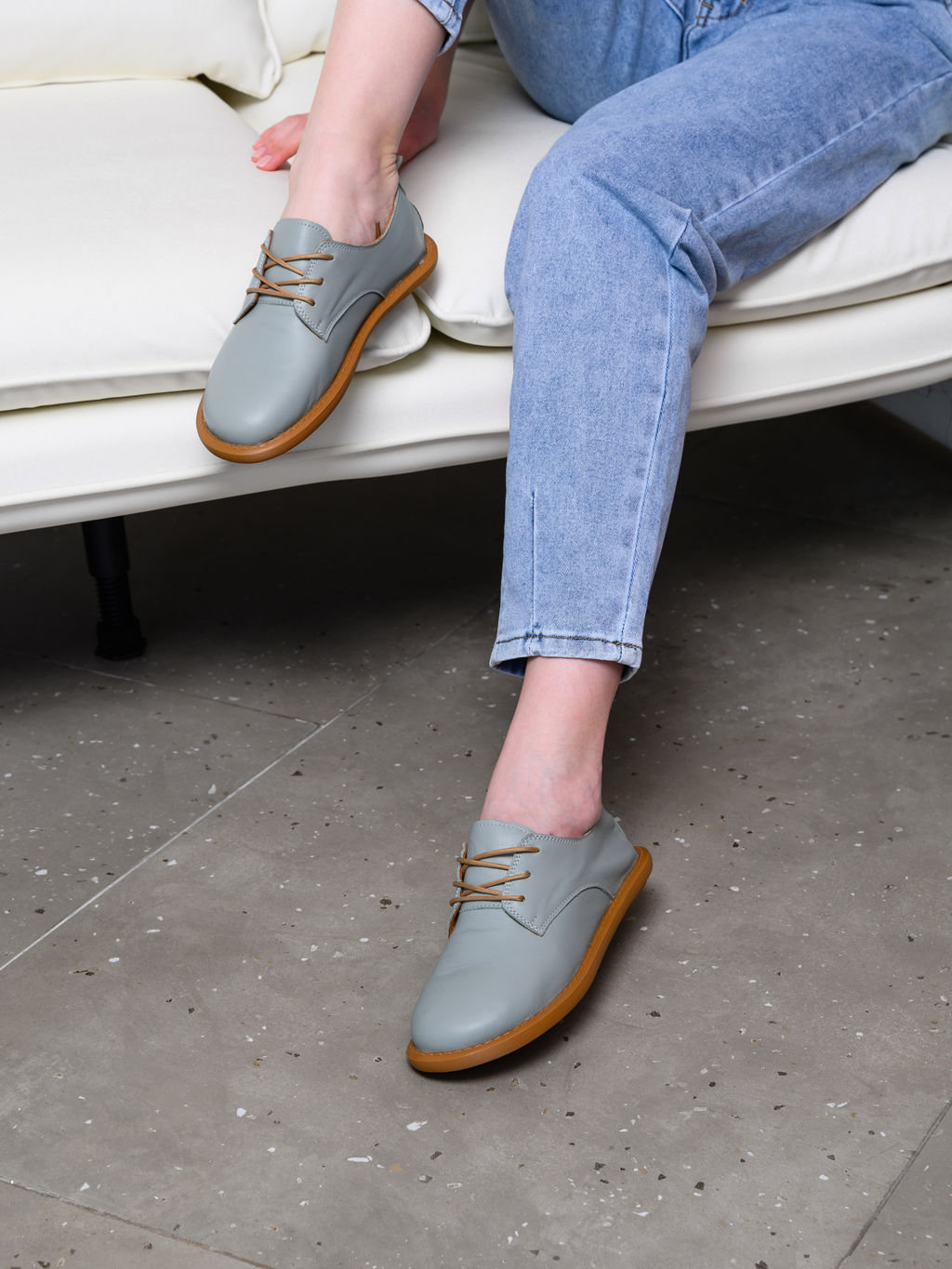 Туфли 181.ОКСЕbr.Лион авокадо+коричневый