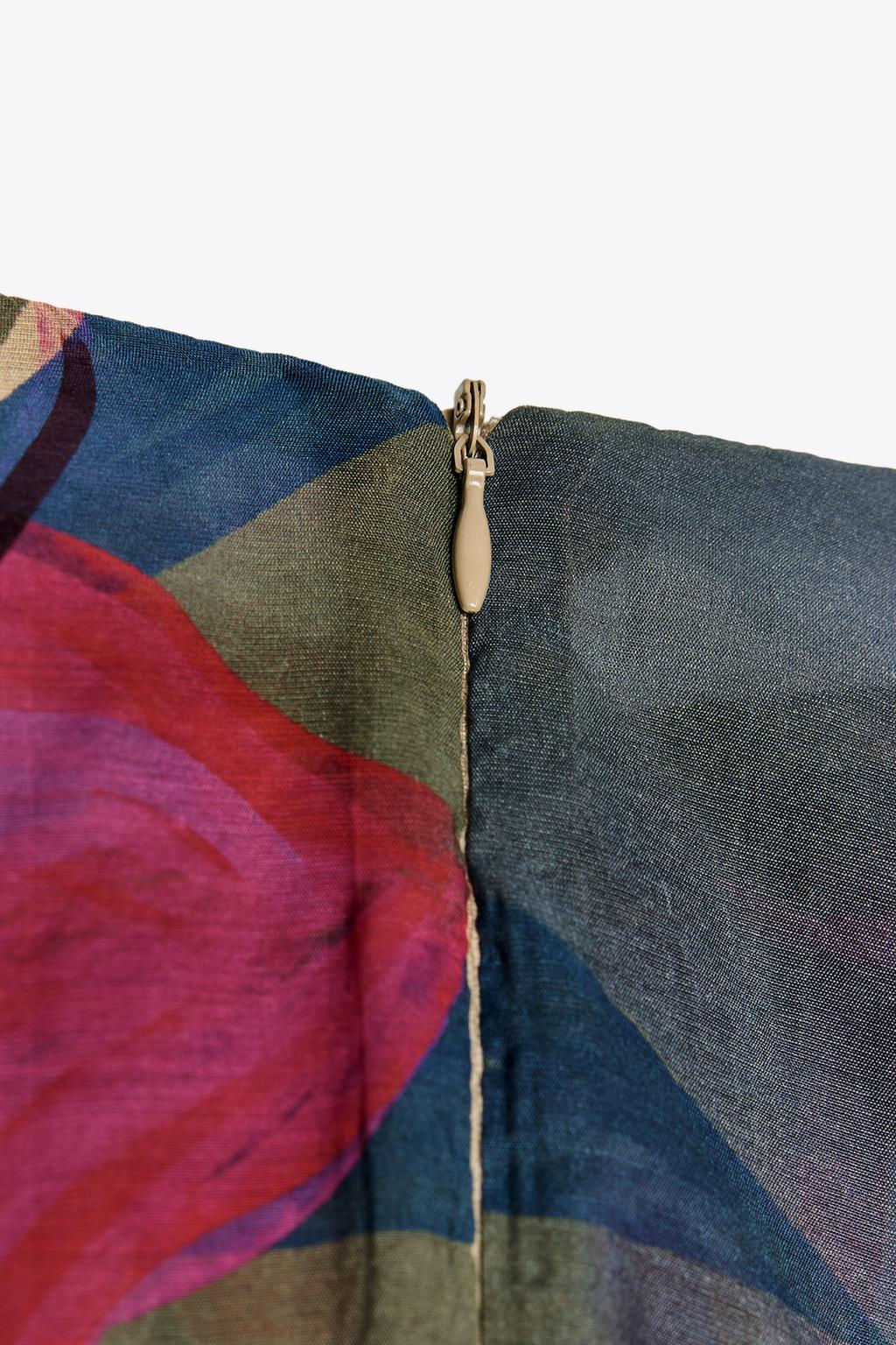 FLORAL PRINT WRAP SKIRT - Zara фото 7