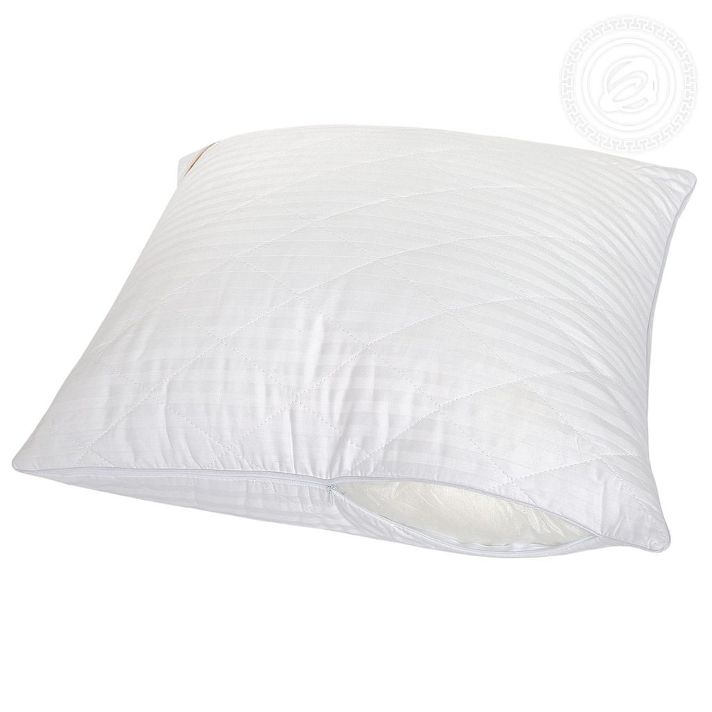 Подушка страйп-сатин Лебяжий пух 48*68/1 шт. Премиум (сатин) - Артпостель фото 4