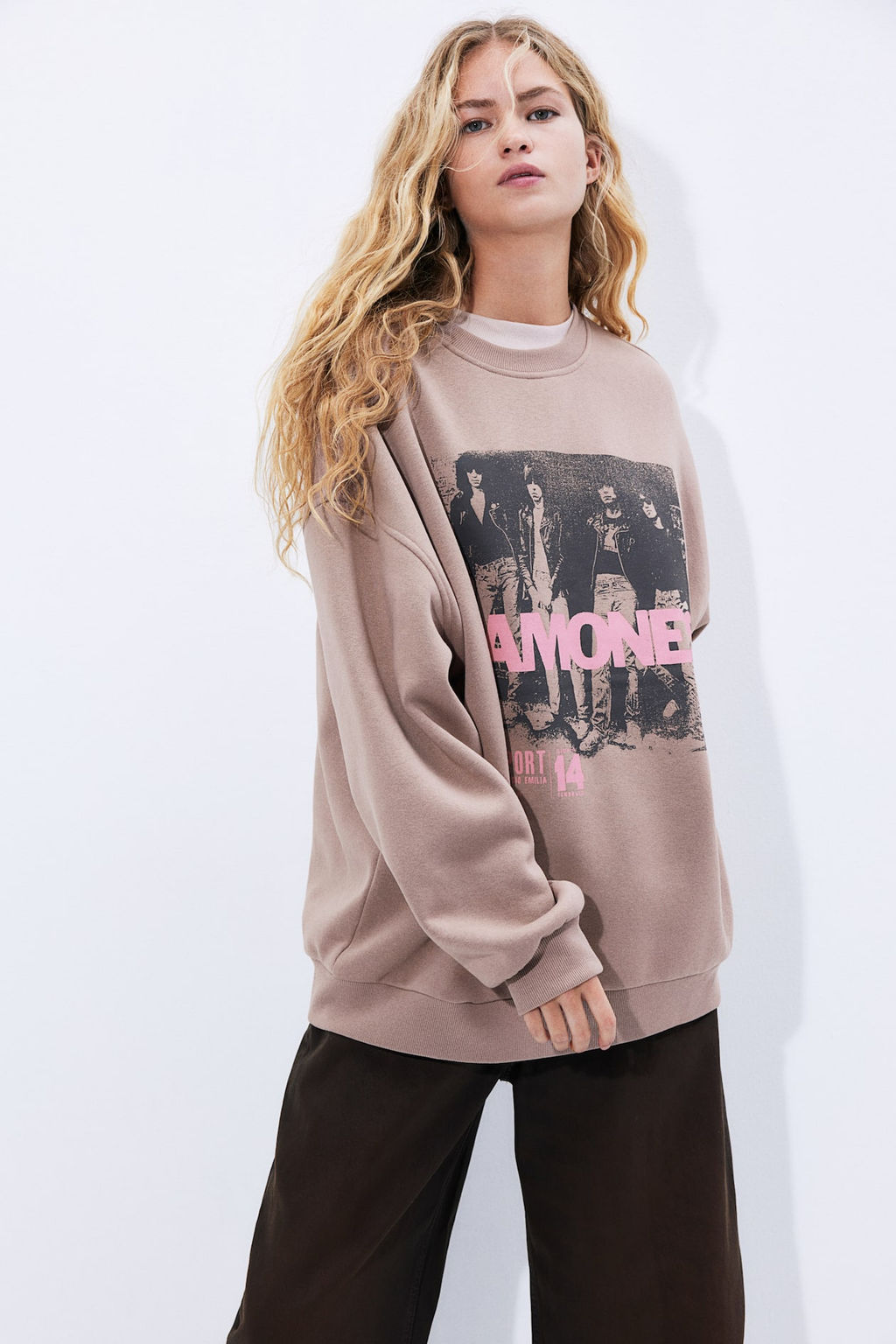 Sudadera oversize con estampado - H&m фото 3