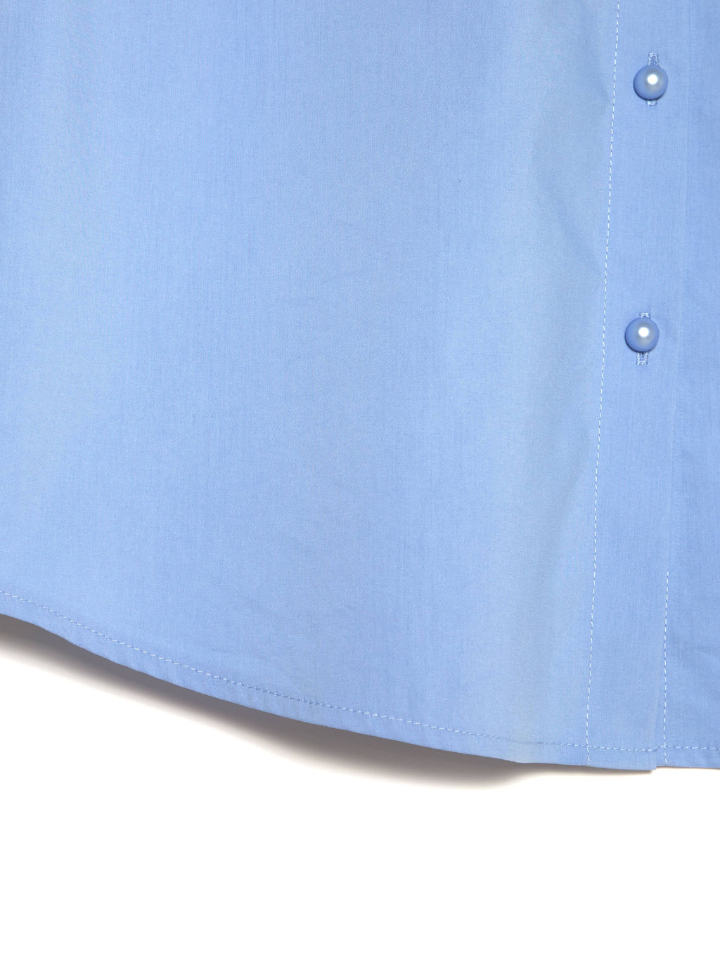 CONTE Однотонная хлопковая рубашка с декоративными пуговицами LBL 1041 light blue - Conte elegant фото 7