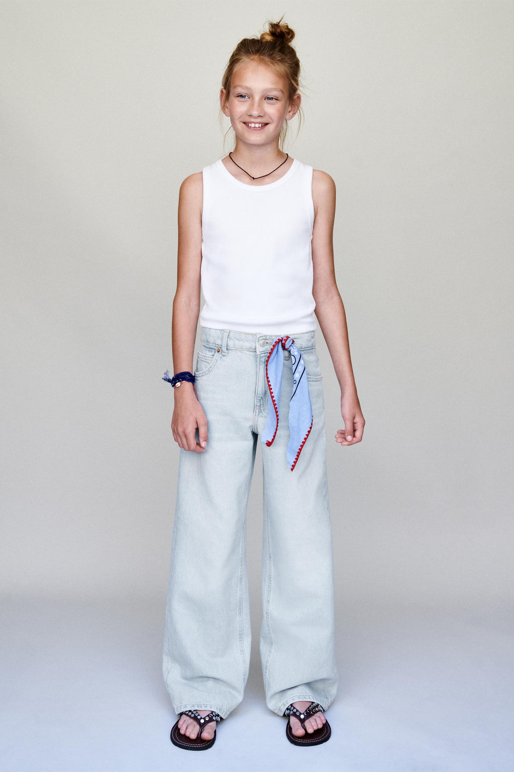 JEANS WIDE LEG / Azul claro - Zara фото 2
