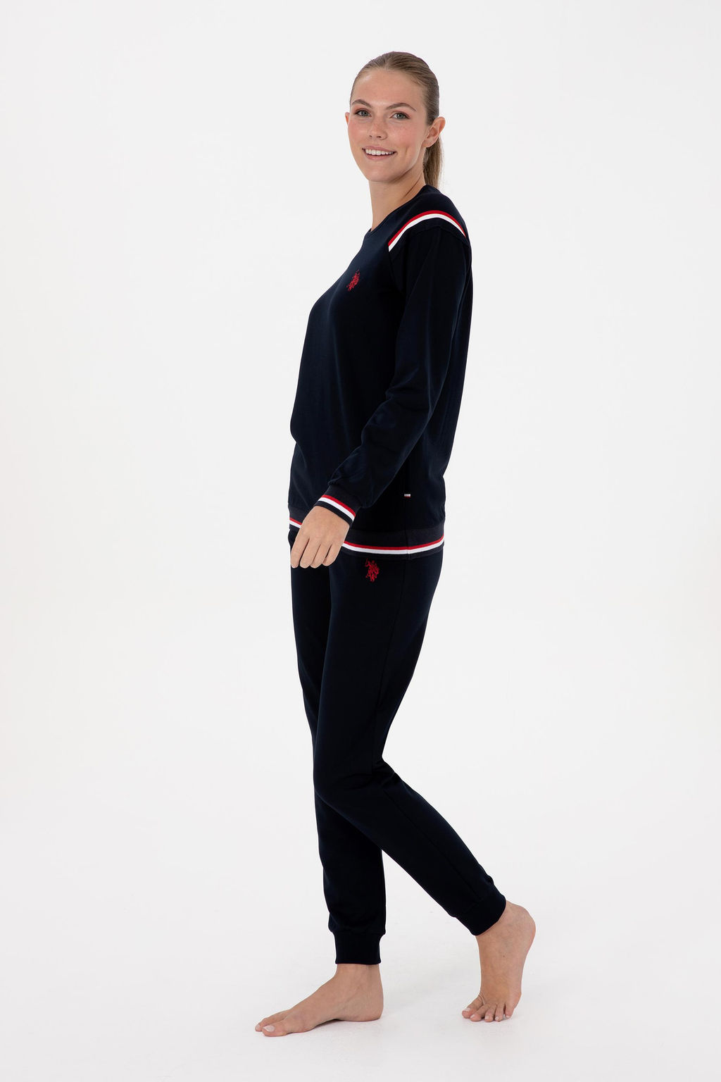 Kad_n Lacivert Pijama Tak_m_ Sepette S_rpriz _ndirim - U.s. polo assn фото 4