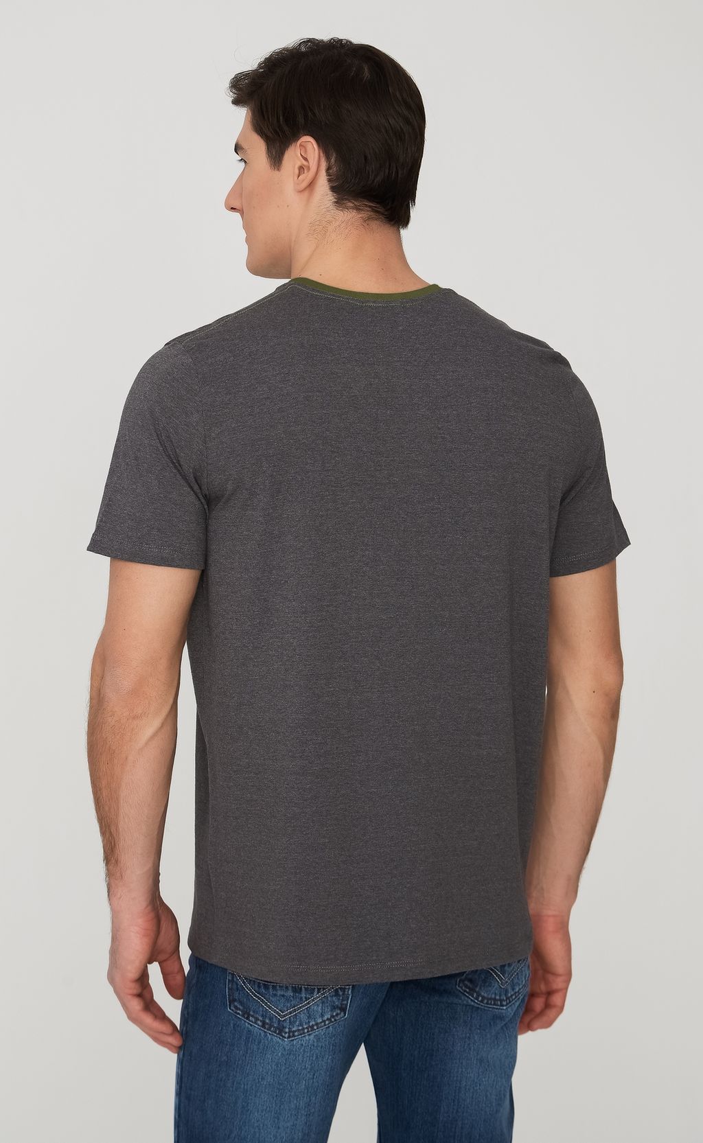 Футболка F011-0600 d.grey melange - Fine joyce фото 2