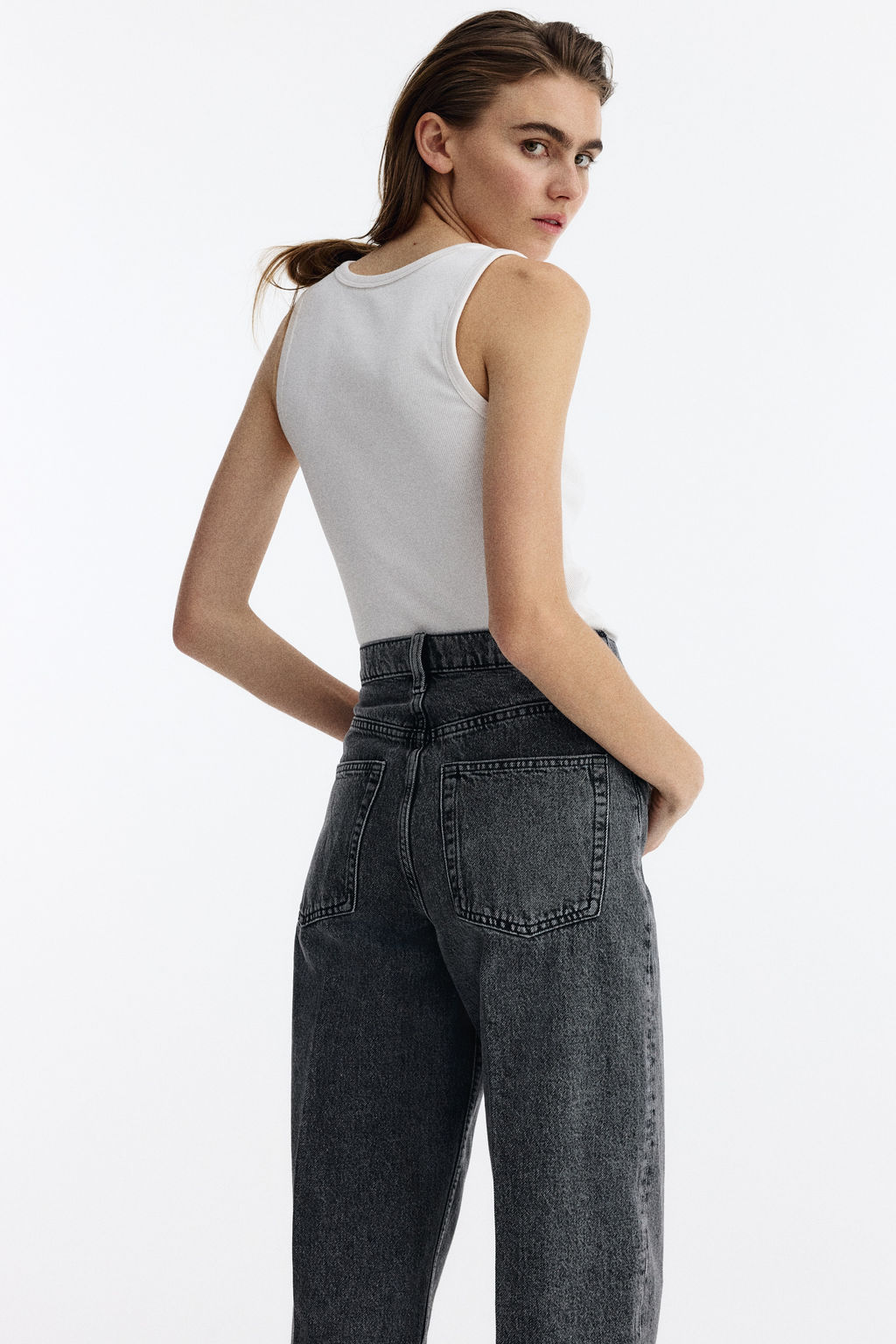 Barrel High Ankle Jeans - H&m фото 8