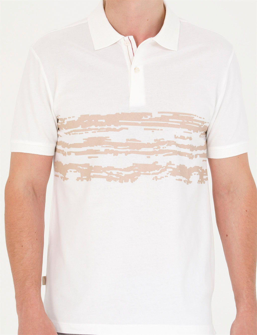 Ekru Slim Fit Polo Yaka Ti__rt - Pierre cardin фото 6
