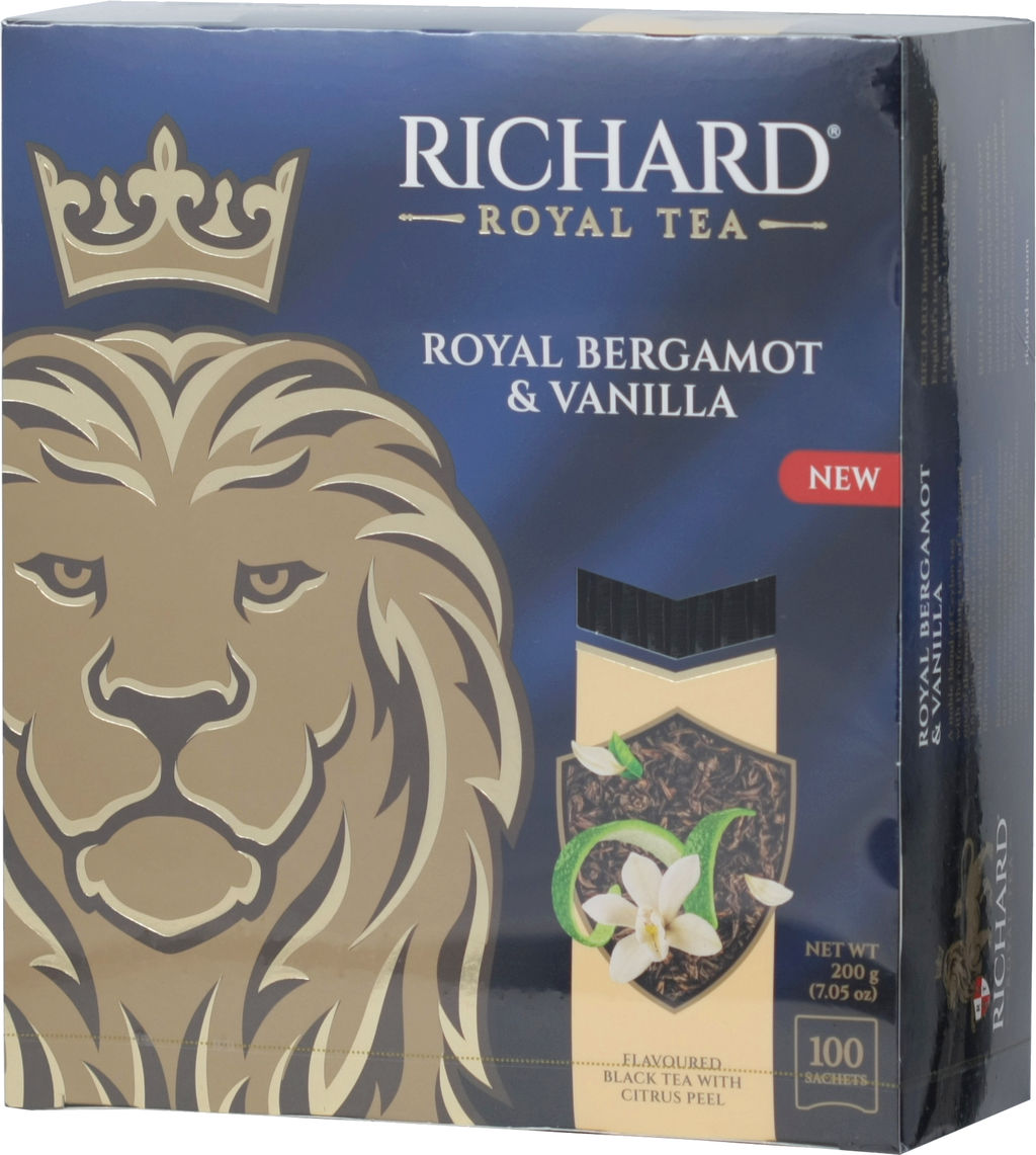 Richard. Бергамот и Ваниль карт.упаковка, 100 пак.