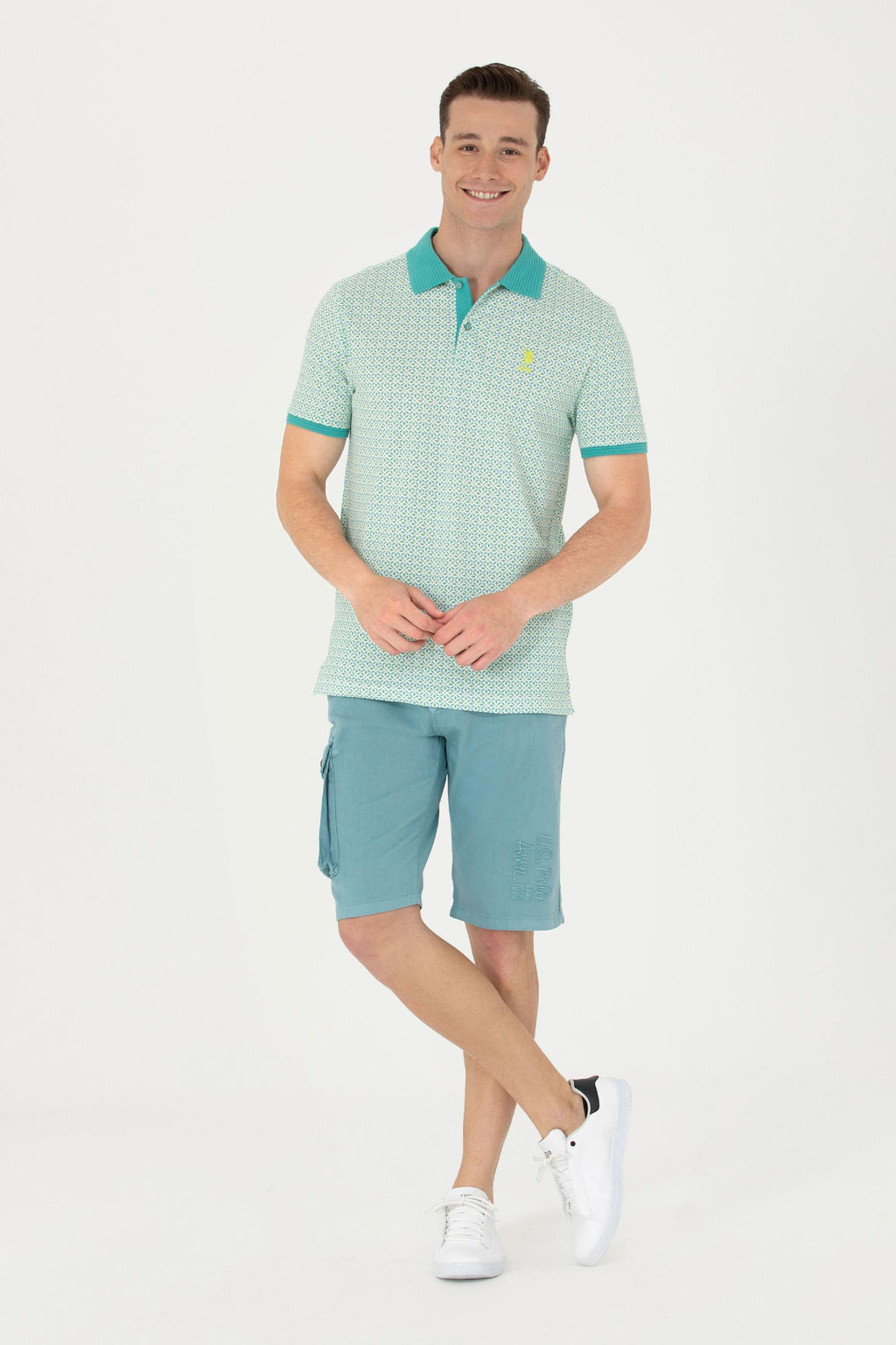 U. S. Polo Assn Мужские мятные тканые шорты - U.s. polo assn фото 15