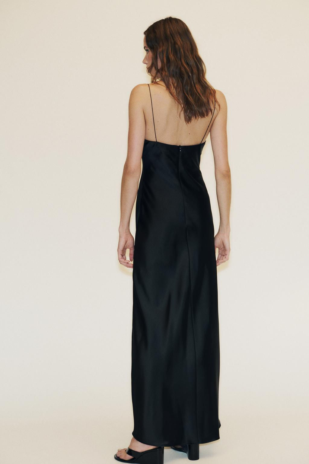 LONG SATIN DRESS - Zara фото 4