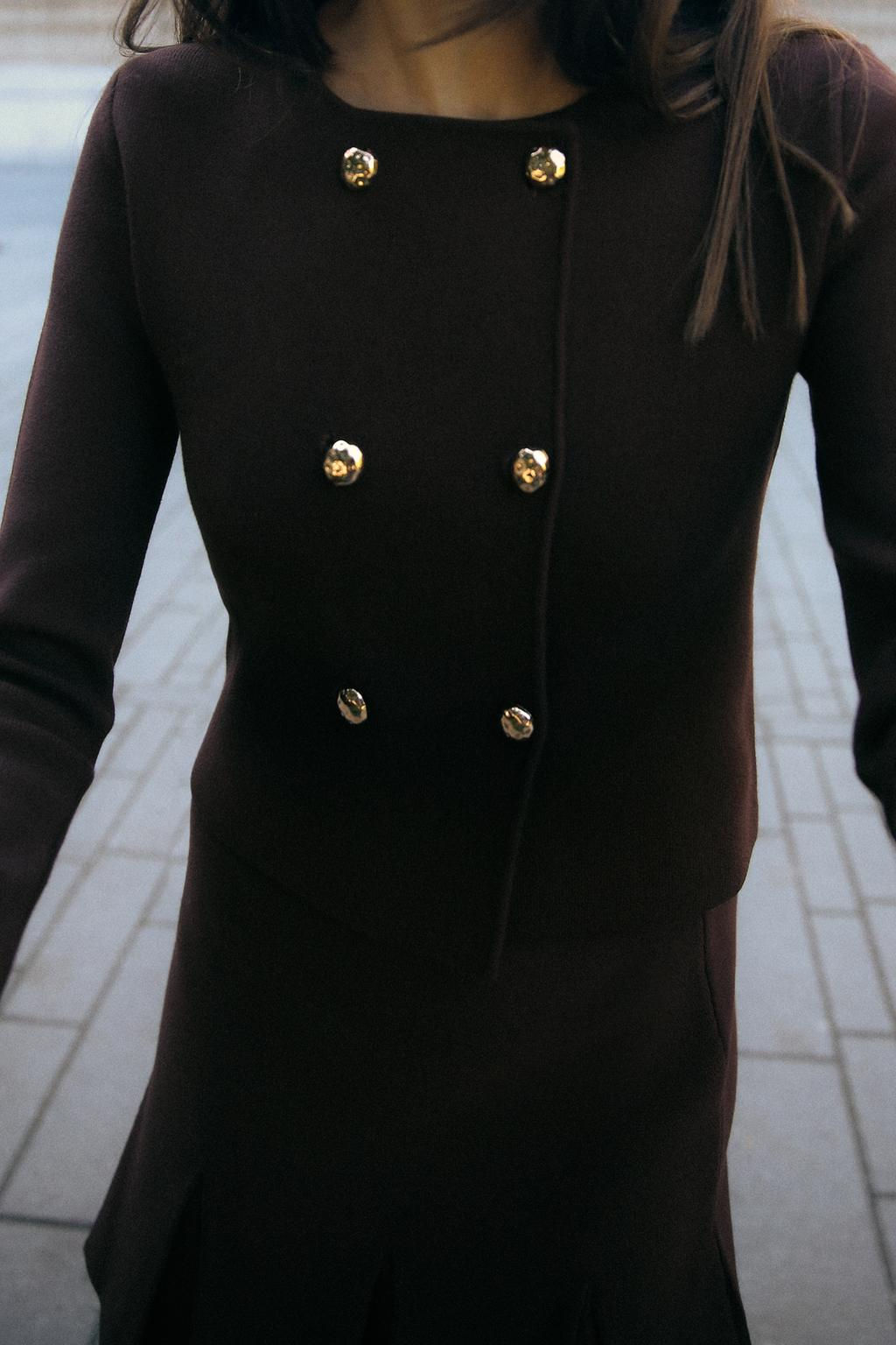 KNIT WRAP CARDIGAN - Zara фото 2