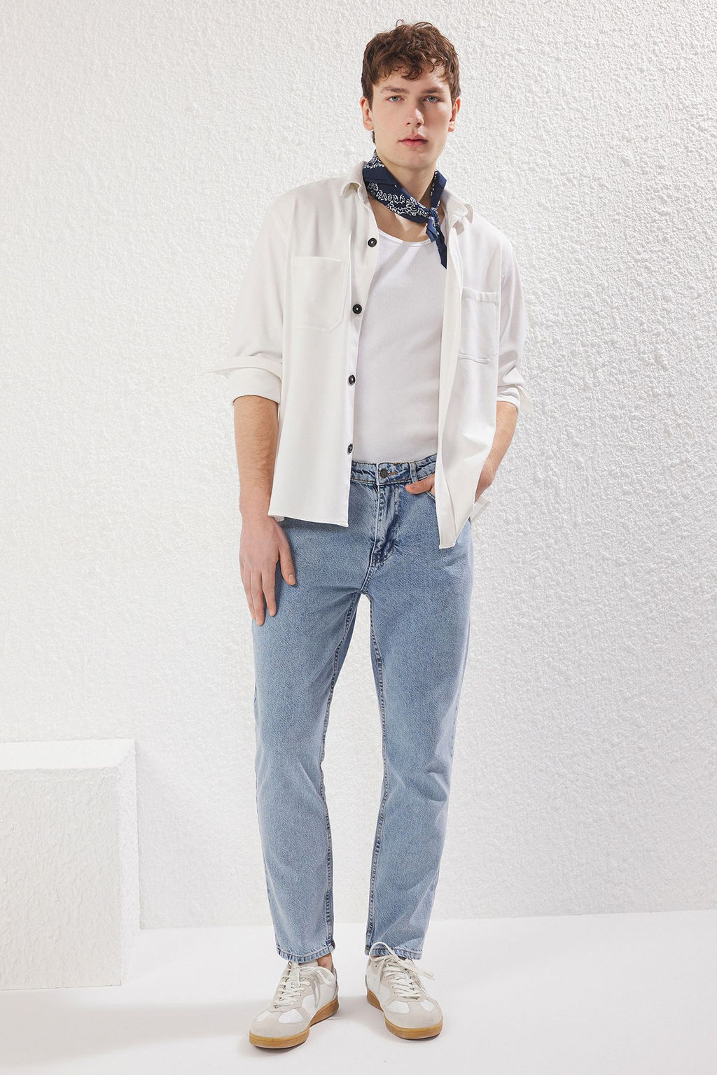 TRENDYOL MAN Siyah %100 Pamuk Relax Fit Boyfriend Jeans Kot Pantolon TMNAW21JE0286 - Trendyolmilla фото 2