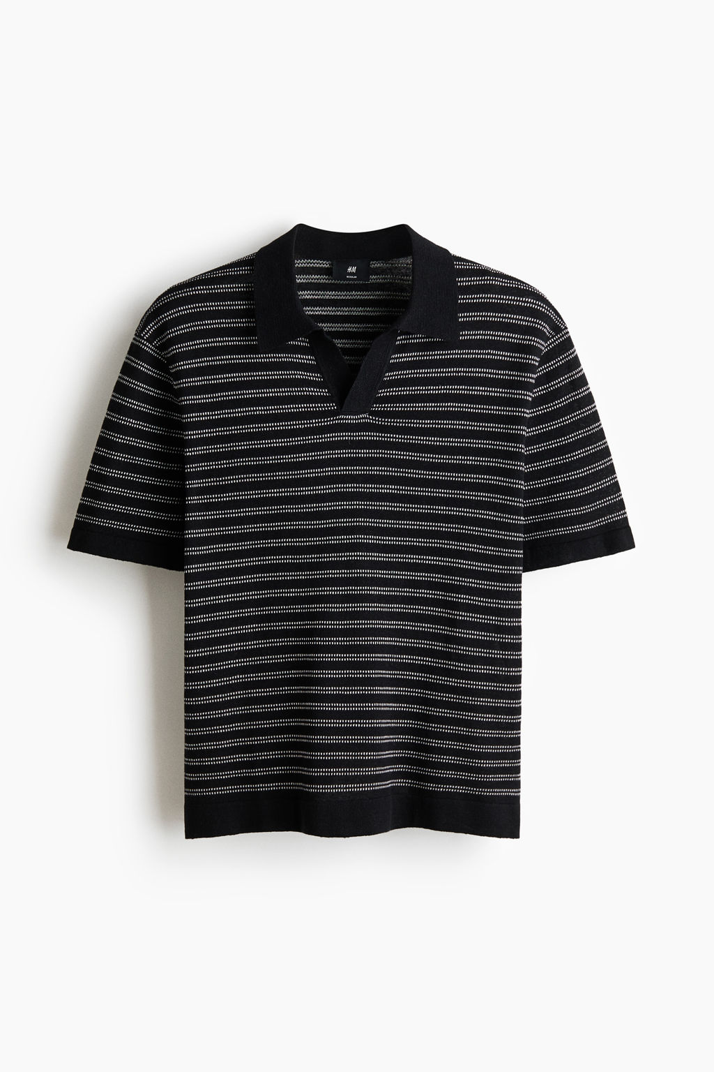 Polo en mezcla de lino Regular Fit - H&m фото 3