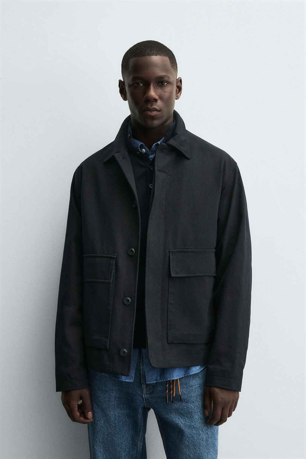 TWILL TEXTURED OVERSHIRT - Zara фото 2