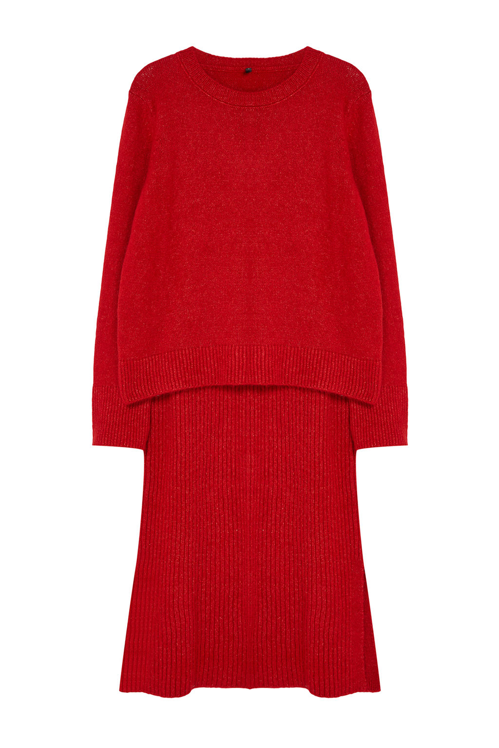 K?rm?z? Yumusak Dokulu Triko Alt-Ust Tak?m TWOAW23AU00217 - Trendyolmilla фото 6