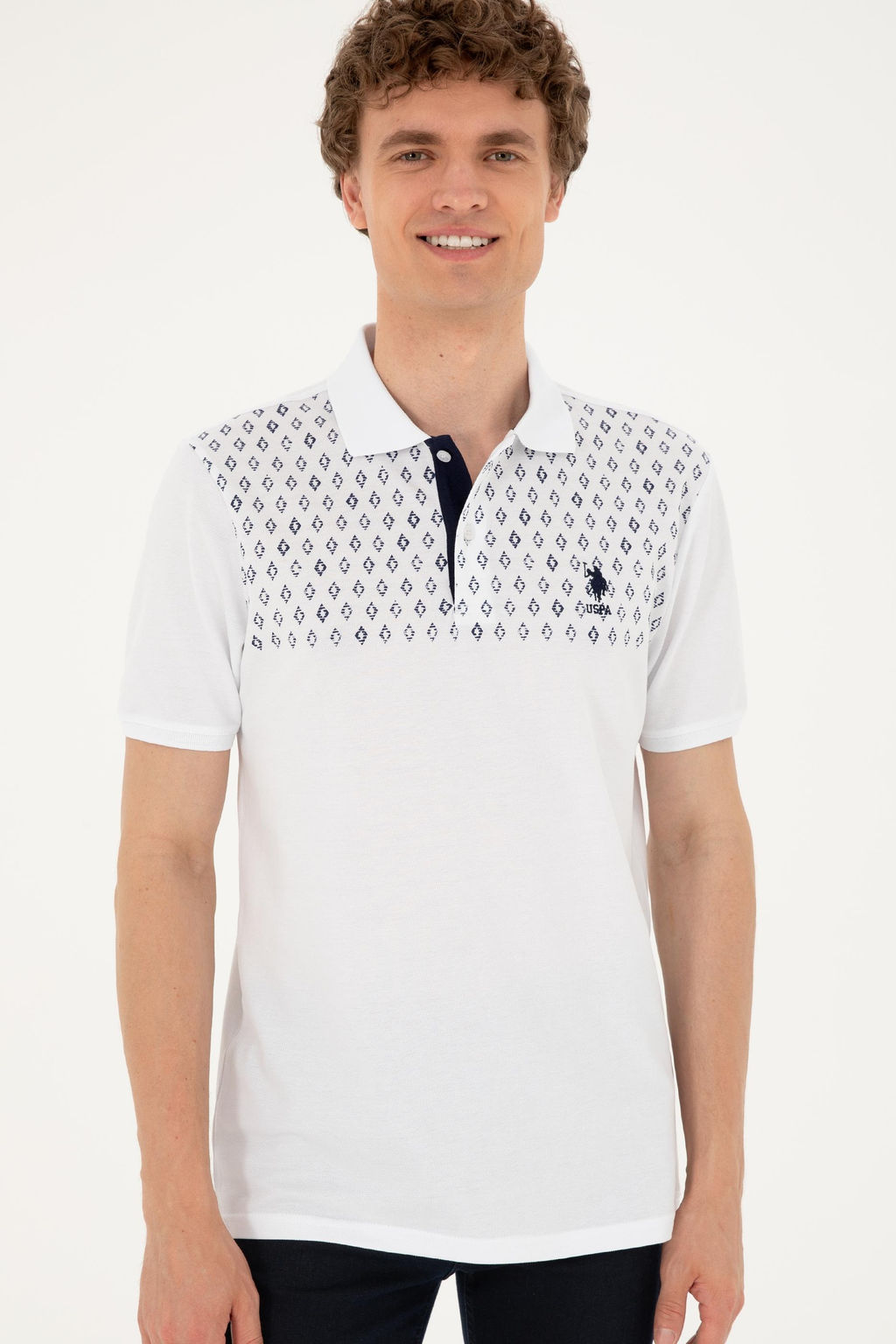 U. S. Polo Assn / Мужская белая футболка - U.s. polo assn фото 3