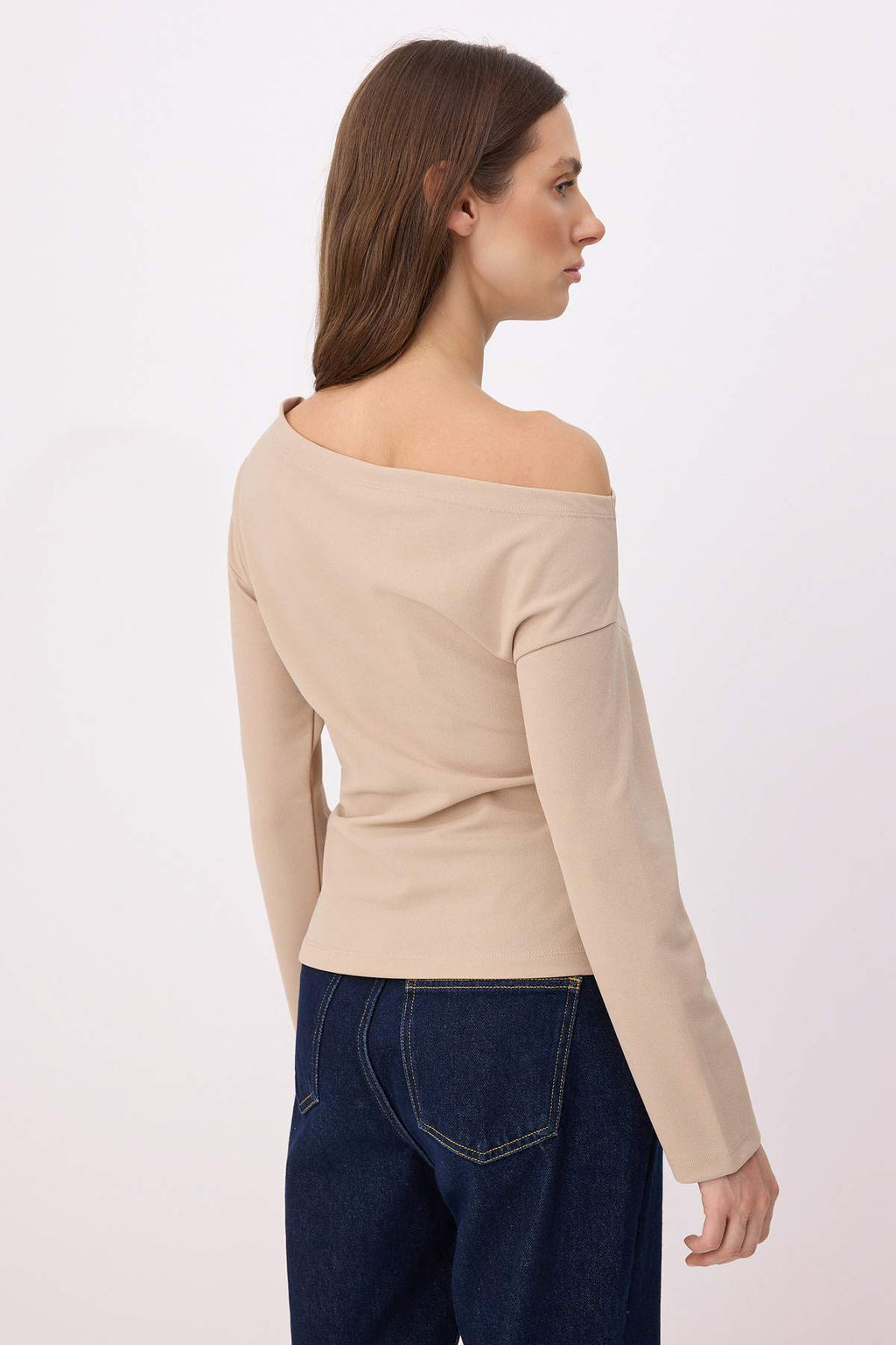Siyah Buzgu/Drape Detayl? Dokumlu Asimetrik Yaka Orme Bluz TWOAW26BZ00138 - Trendyolmilla фото 26