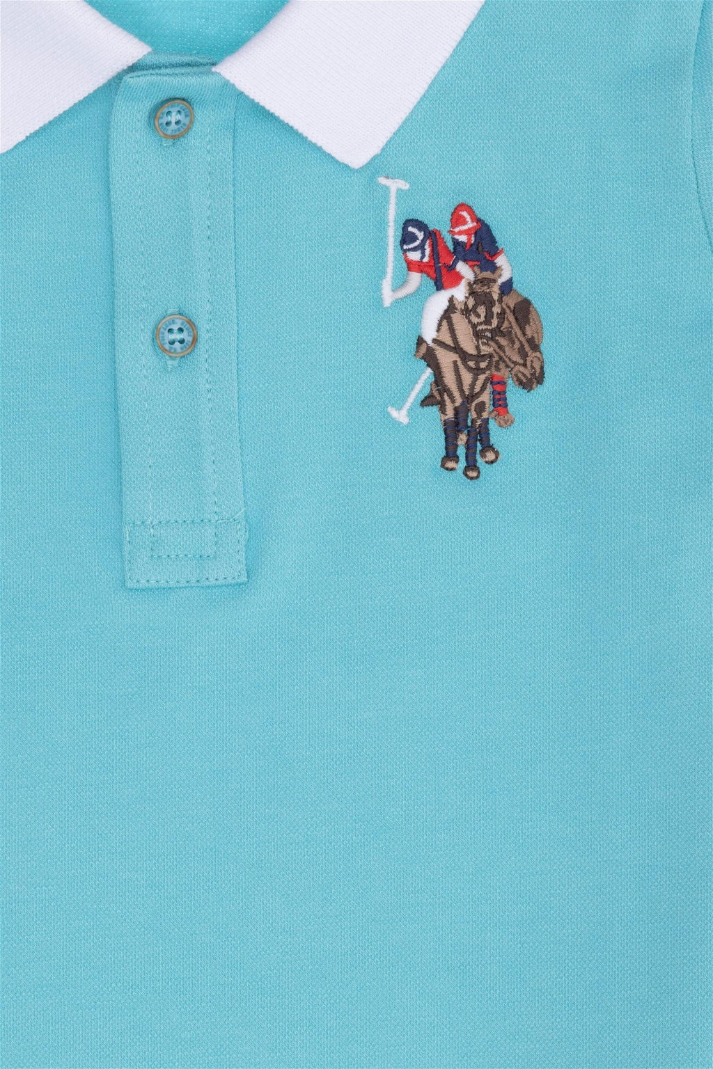 U. S. Polo Assn Мятная базовая футболка-поло для мальчиков - U.s. polo assn фото 7