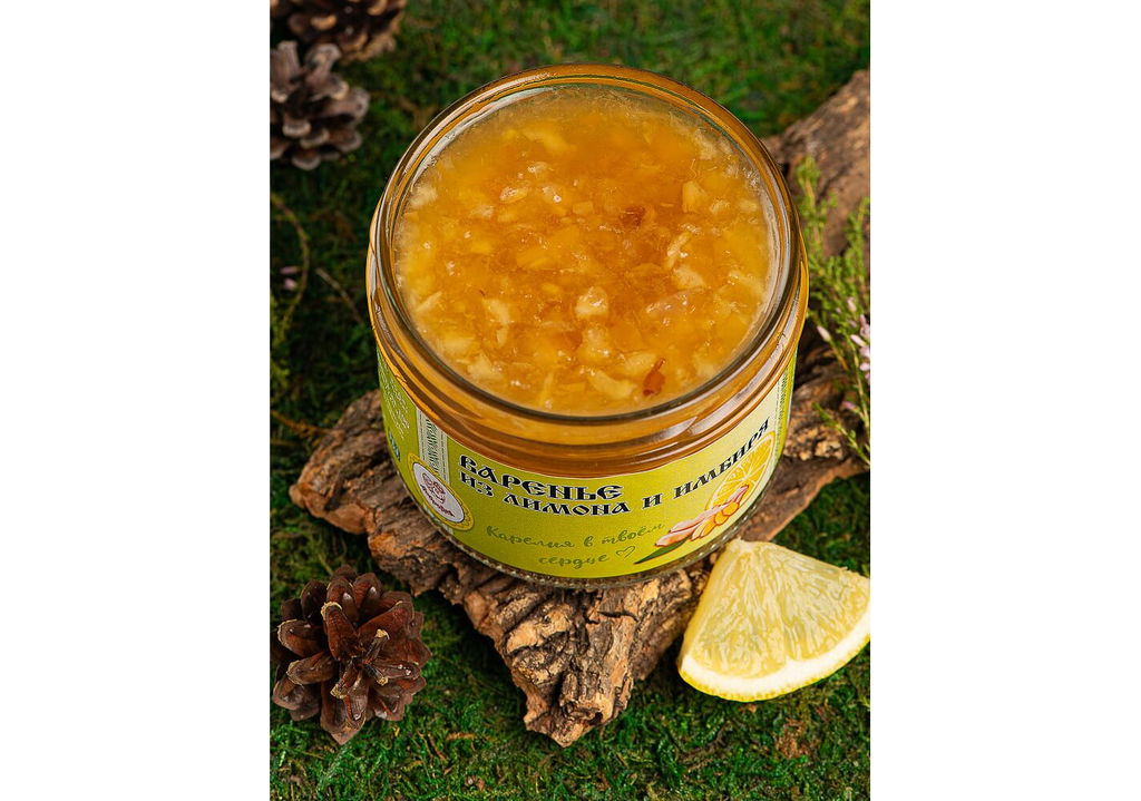 Варенье из лимона и имбиря Традиционное, 290 г