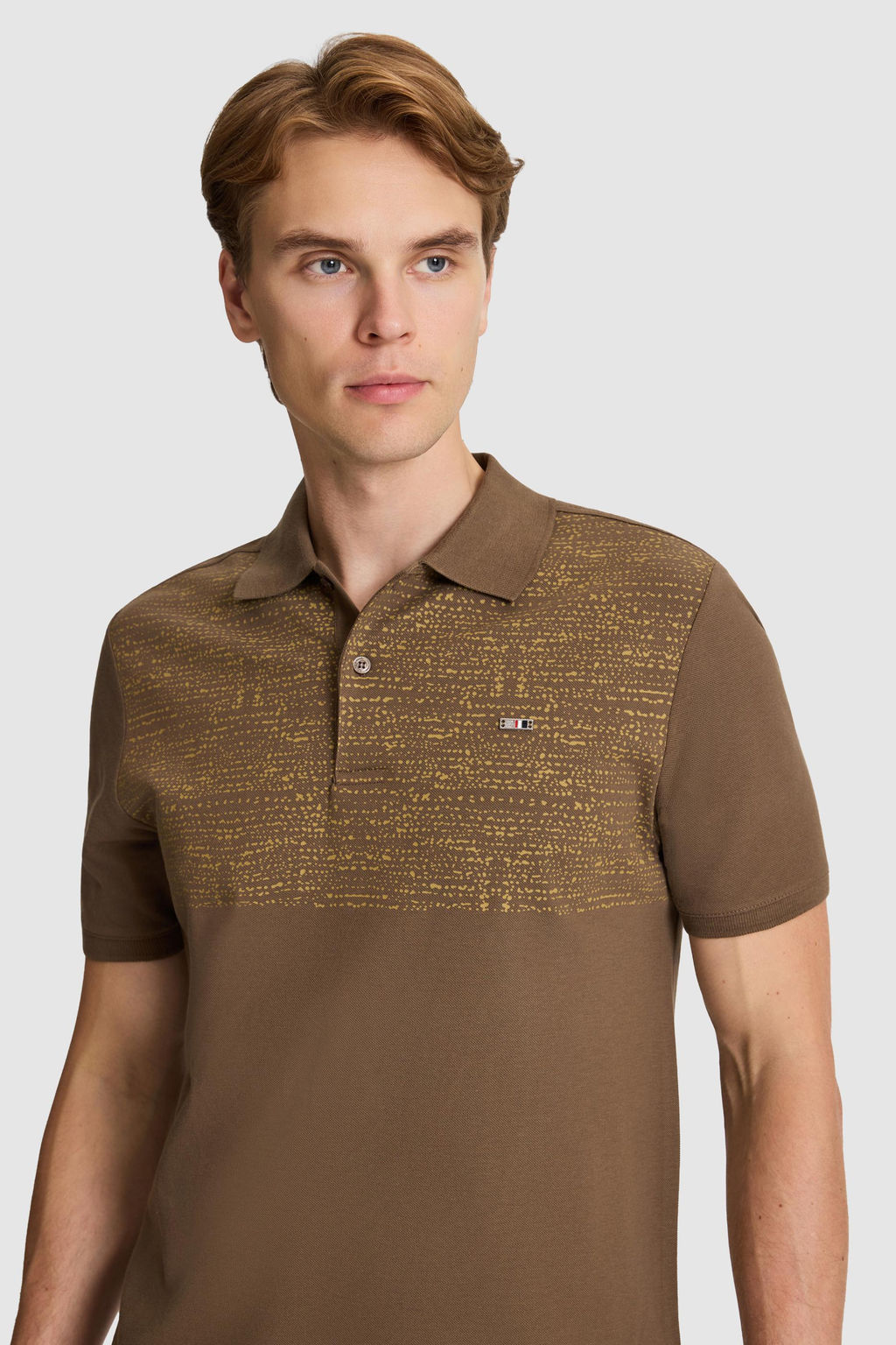Erkek Kahverengi Regular Fit Polo Yaka Ti__rt