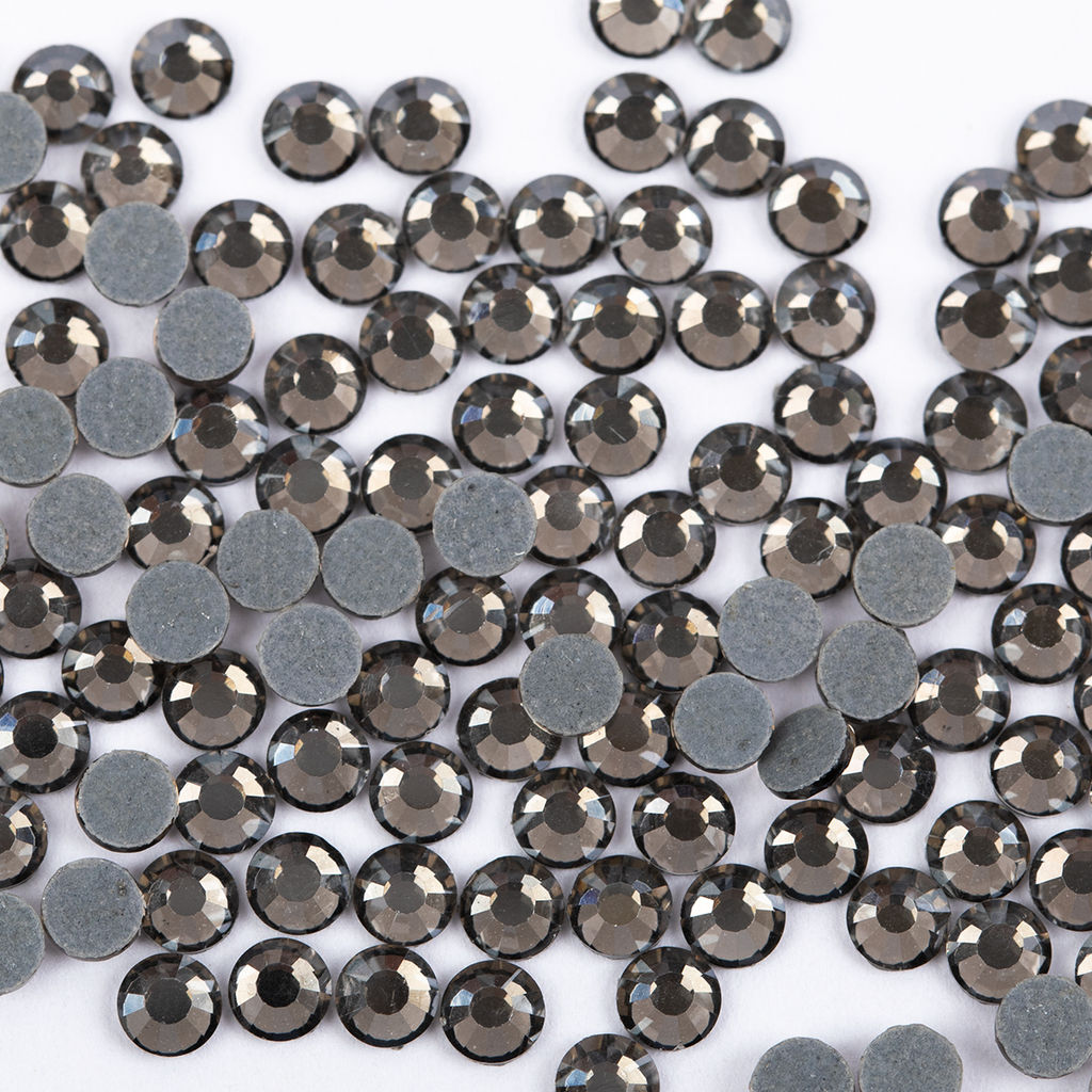 Страз клеевой Zlatka RS/144 SS12 3 - 3.2 мм акрил 1 x 144 шт в пакете с еврослотом 019 св.серый (black diamond)