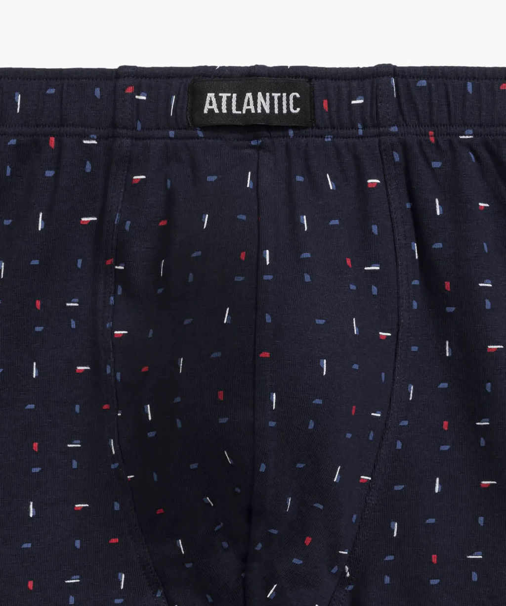 ATLANTIC 3MH-194 Трусы шорты Multicolor - набор 3 шт. темно-синий + голубой + темно-синий  фото 6