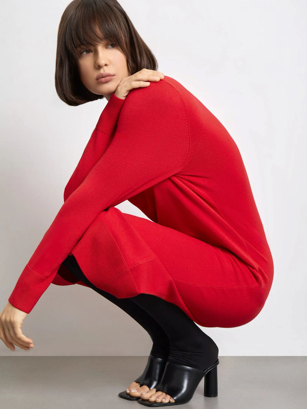 Трикотажное платье - Emka фото 2