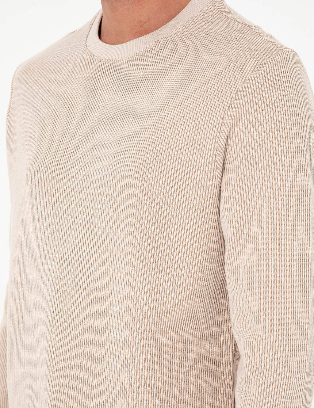 Bej Regular Fit Sweatshirt - Pierre cardin фото 7